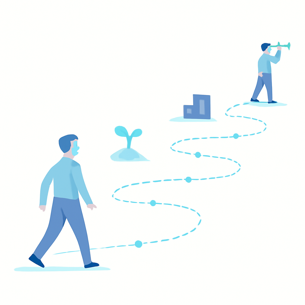 10年の積み上げを示すロードマップ